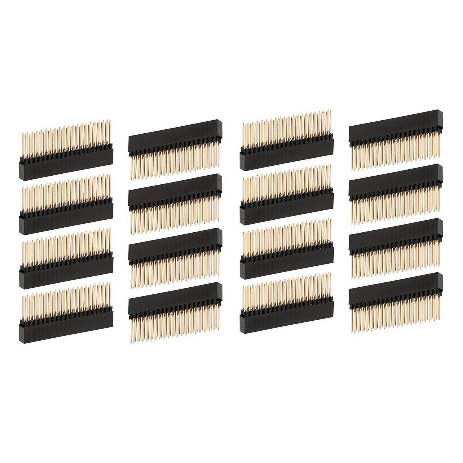 16PCS,2X20(40 Pin) Extra Tall Female 0.1 Inch Pitch Stacking Header for ...