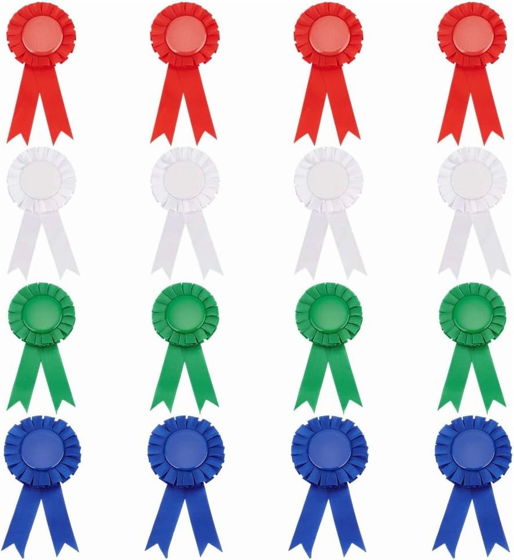 Hodges Badge Participant Award Ribbons (Pack Of 50) - Star Point Top, 2x8 Inches, Made In USA