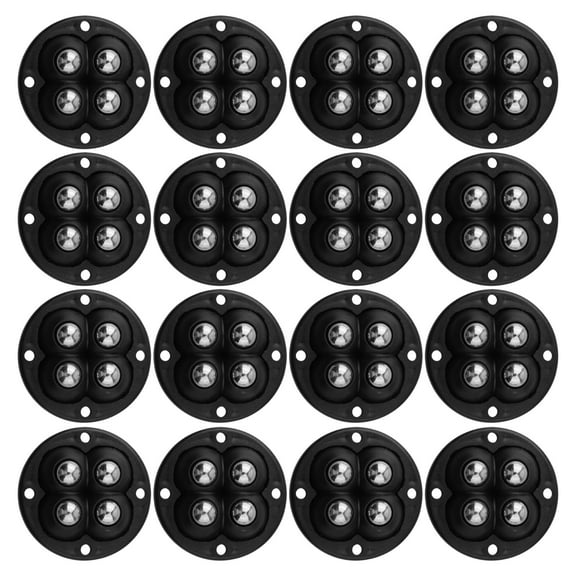 16PCS Appliance Slider Caster Wheels Swivel Wheel Ball Transfer Roller Furniture