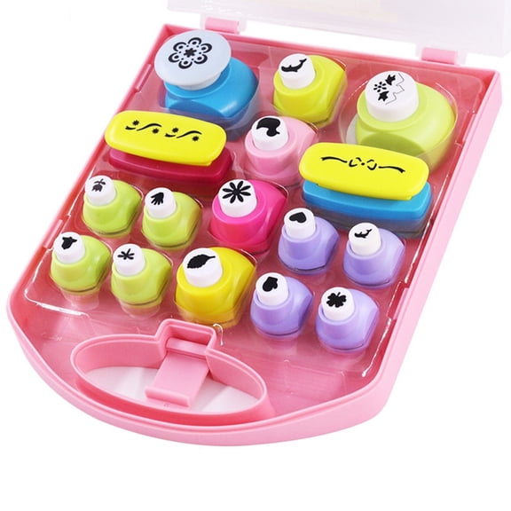 16PCS Assorted Size Craft Punches for DIY Art All Different Crafting Hole Punch for Greeting Cards Scrapbooking Arts