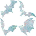 thumbnail image 1 of 16PCS Bat Shaped Window Clings Static Rainbow Glass Decal Anti-Collision Window Stickers Non Adhesive Prismatic Vinyl, 1 of 9