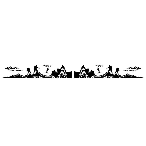 16PCS Car Door Side Body Stickers for Road Climber Pickup DIY Auto Decals Sticker