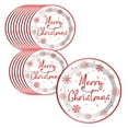 thumbnail image 1 of 16PCS Christmas Disposable Paper Plates – 7in Santa & Tree Party Tableware Set – Holiday Dinner Plates for Xmas, New Year, Winter Birthday or Party, 1 of 5