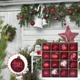 thumbnail image 1 of 16PCS Christmas Ornaments Christmas Balls Baubles Party Xmas Tree Decorations Hanging Ornament Decor for Xmas Tree Craft Gifts for Home Holiday Wedding Party Decorations, 1 of 3
