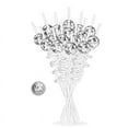 thumbnail image 1 of 16PCS Disco Ball Straws, Decorations Straws with Mini Silver Decor, 70s Supplies, 1 of 8