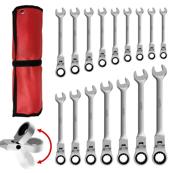 Flex Head Ratchet Wrench Setnull