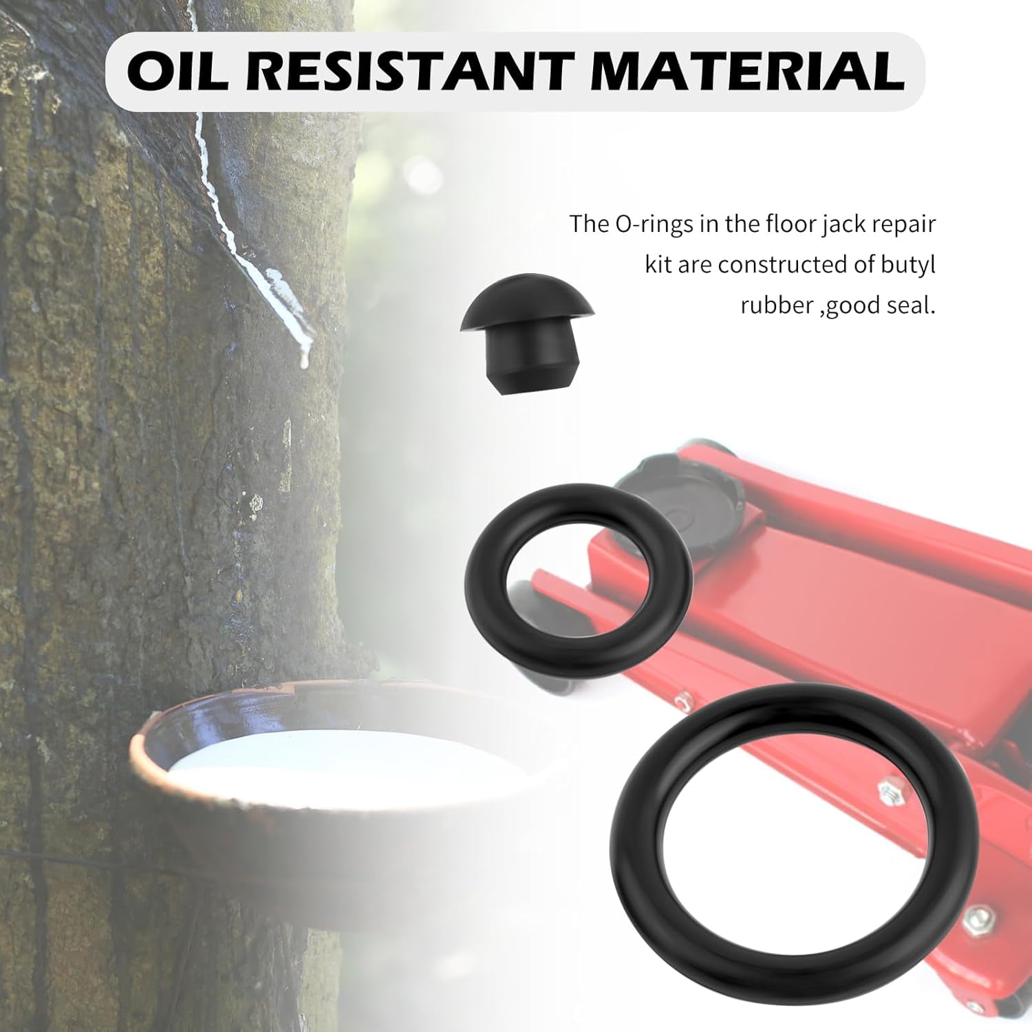 16PCS Floor Jack Repair Sealing Tool Kit,3 Ton Floor Jack O Ring Kit ...