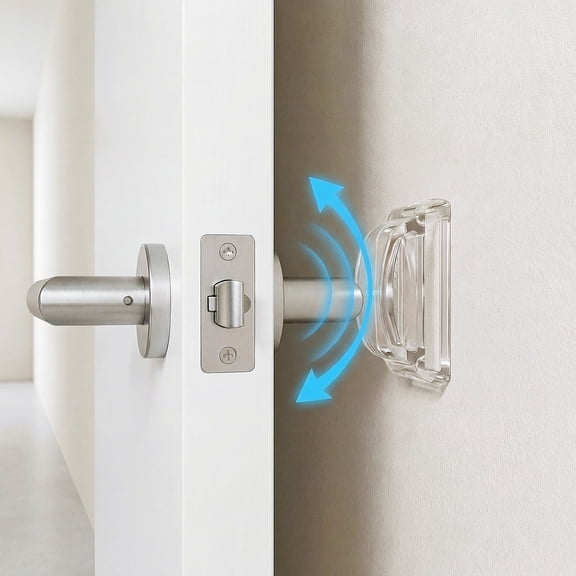 16PCS Furniture Bumpers Clear Door Stoppers for Walls PVC Cabinet Door Bumper 4D Double Layer Airbag Cushioning Pad for Cabinet Drawer Wardrobe,1.97*1.3in