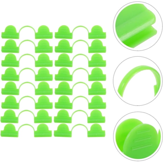 16PCS Greenhouse Film Clips, Heavy Duty Plastic Garden Clips, Shade Cloth Clips, 8Mm Plant Cover Fastening Clips, Reusable Greenhouse Frame Clips, for Securing Garden Netting, Film & Plant Cover