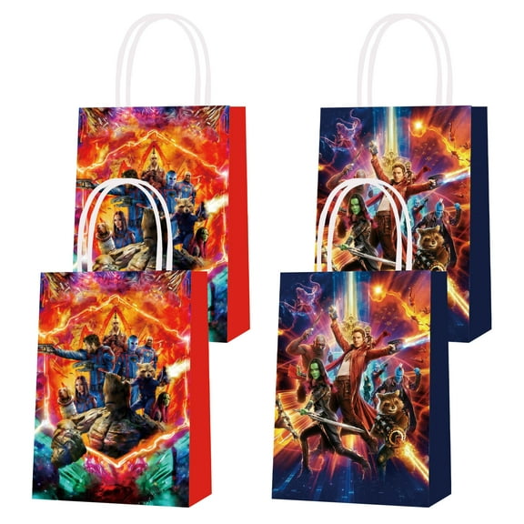 16PCS For Guardians of the Galaxy Vol Theme Groot Birthday Party Bags,Party Favor Bags,Birthday Party Decorations With Handles Candy Gift Favor Bags Bags Favor Bags for Birthday Party