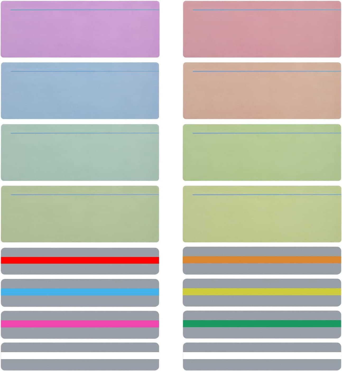 16PCS Guided Reading Highlight Strips Colored Overlays Bookmark Reading ...