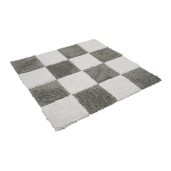 16PCS Interlocking Carpet Shaggy Soft PE Foam Mats Adjustable Fluffy Rugs Square Thickened Protective Floor Tiles Exercise Play Mat for Living Room, Bedroom, Home