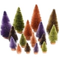 thumbnail image 1 of 16PCS Mini Christmas Sisal Trees, Desktop Miniature Christmas Tree Pine Tree with Wood Base, Bottle Brush Trees for Winter Snow Miniature Scenes Xmas Tabletop Decor, 1 of 6