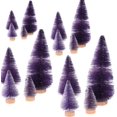 thumbnail image 1 of 16PCS Mini Christmas Sisal Trees, Desktop Miniature Christmas Tree Pine Tree with Wood Base, Bottle Brush Trees for Winter Snow Miniature Scenes Xmas Tabletop Decor, 1 of 5
