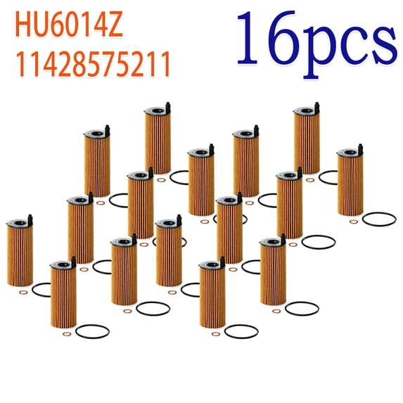 16PCS Oil Filter Kit For BMW F20 F22 F30 F32 F10 F34 # HU6014 Z ,11428575211