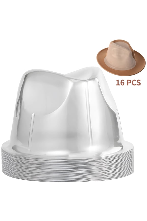 16 Pack PVC Hat Shapers for Baseball Caps Lightweight & Portable Cap Shaper Insert, Deformation Resistant, Fits 22.4" Circumference Hats, Ideal for Travel & Storage