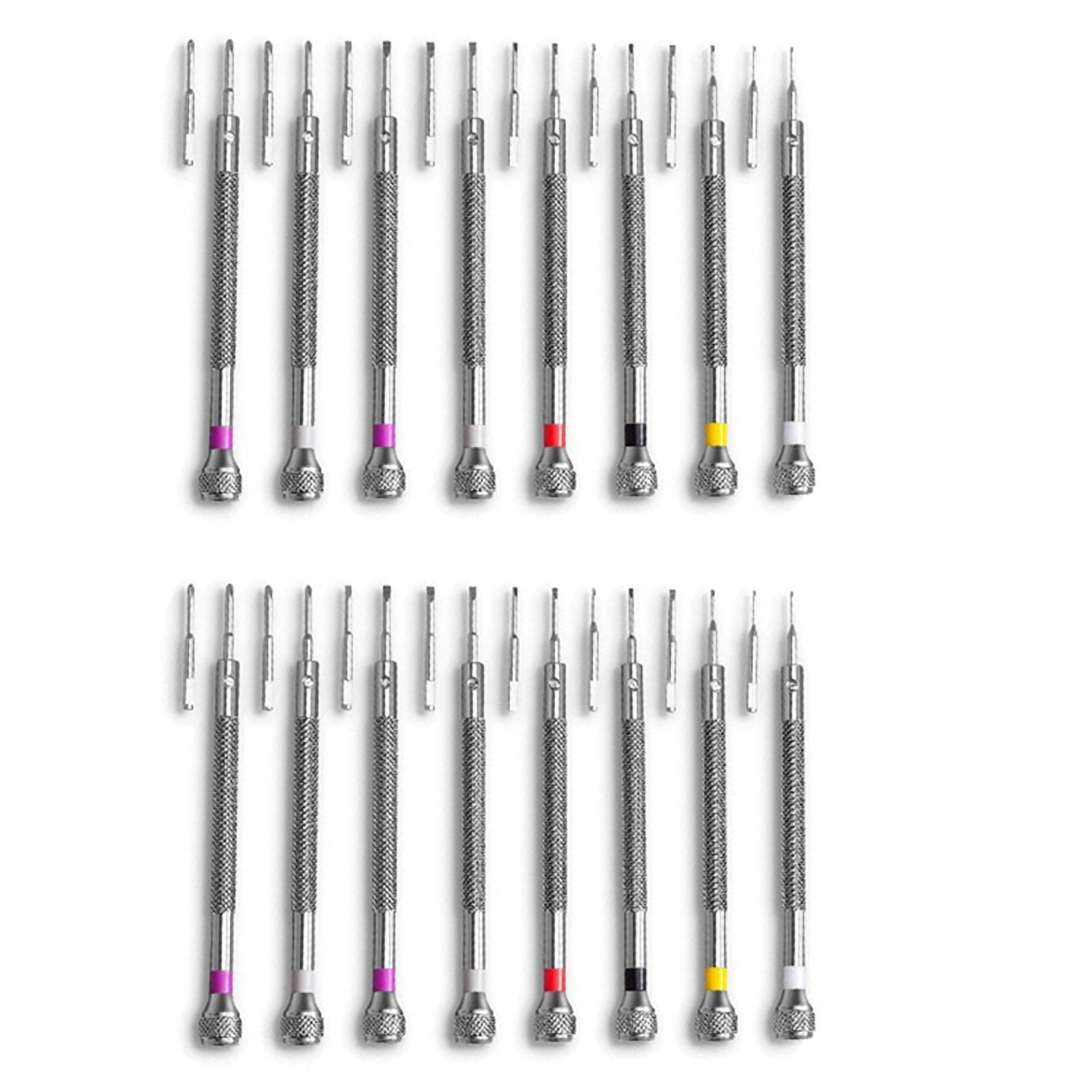 16PCS Professional Screwdriver Set Mini Screwdriver Kit 0.6-1.6mm for Watch Eyeglasses Electronics Repair