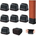 thumbnail image 1 of 16PCS Silicone Chair Leg Caps, Clear Chair Leg Floor Protectors for Hardwood Floors, Square Felt Chair Pads, Barstool Desk Furniture Feet Floor Protectors, Anti-Scratches, Reduce Noise(Fit: 0.8"-1.1"), 1 of 12