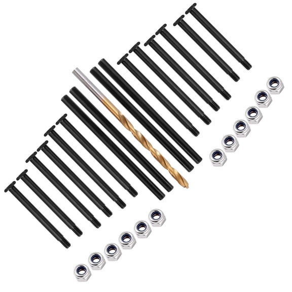 16PCS Suspension Pins, Strengthens RC Truck Performance, 4MM Drill Bit for TRAXXAS 1/10 MAXX WIDEMAXX Monster Truck