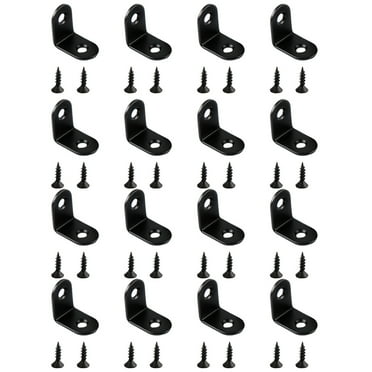 16PCS Thickened Corner Brace 90° L-shaped Right Angle Bracket with 32PCS Screws