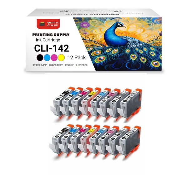 16PK Ink Cartridge (with Chip) for Canon CLI42 BCMY P-Cyan P-Magenta Grey Light-Grey Pixma PRO-100
