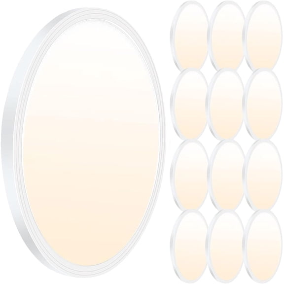 16Pack 12Inch 3200LM LED Ceiling Light,28W 3 Color Changeable (3000K/4000K/6000K),120V Slim Surface Mount Ceiling Lights Fixture for Kitchen Bedroom Living Room