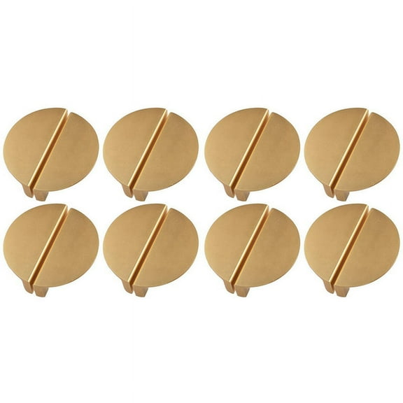 16Pack Champagne Gold Drawer Pulls,2.5 Inch Half Moon Cabinet Drawer Pulls Kitchen Handles, Cabinet Hardware Pulls