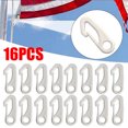 16Pack Heavy Duty Flagpole Snap Hook Clips Rope Flag pole Keychains ...