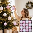 thumbnail image 1 of 16Pc Christmas Balls, 2.4 Inch Christmas Tree Decoration Ball Ornament Shatterproof Plastic Hanging Baubles Indoor Holiday Xmas Tree Decor, 1 of 6