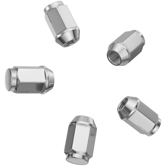 16Pc Compatible with EZ-GO Golf Cart ClubCar Chrome Lug Nuts 1/2x20 Closed End Compatible with Golf Carts
