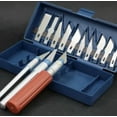 thumbnail image 1 of 16Pc Fruit Food Carving Razor Knife Set W/Blades (Exacto Blades Fits Knife), 1 of 5