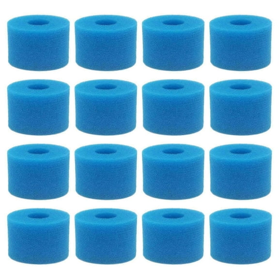 16Pc for Intex Pure Spa Reusable Washable Foam Hot Tub Filter Cartridge S1 Type