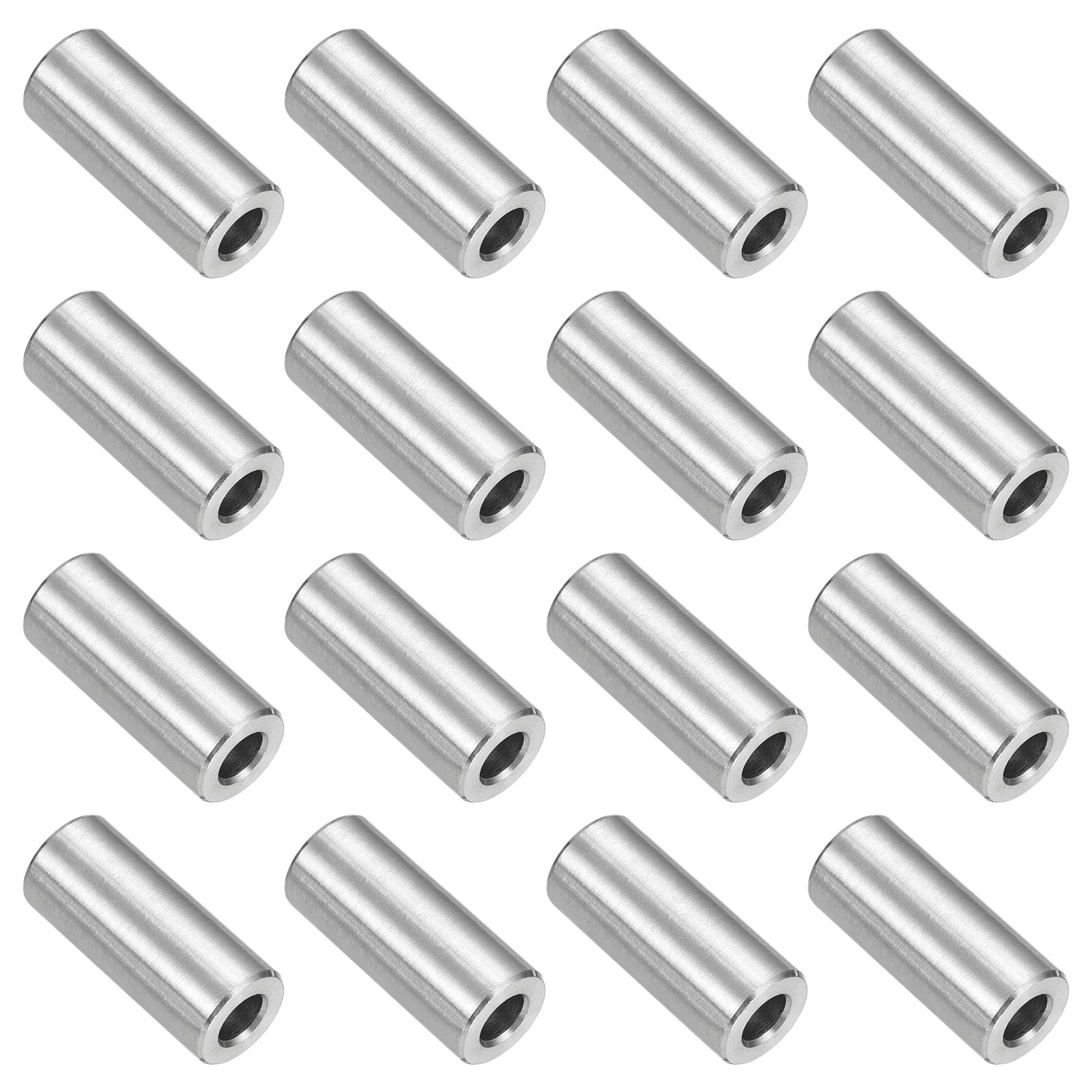 16Pcs 304 Stainless Steel Spacer 12mm OD x 6mm ID x 25mm Length for M6 Screw