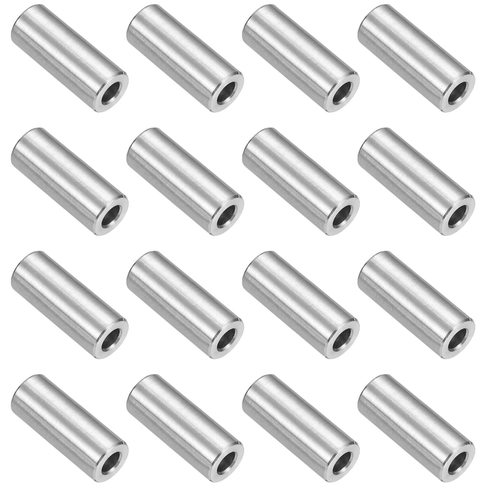 16Pcs 304 Stainless Steel Spacer 12mm OD x 6mm ID x 30mm Length for M6 Screw