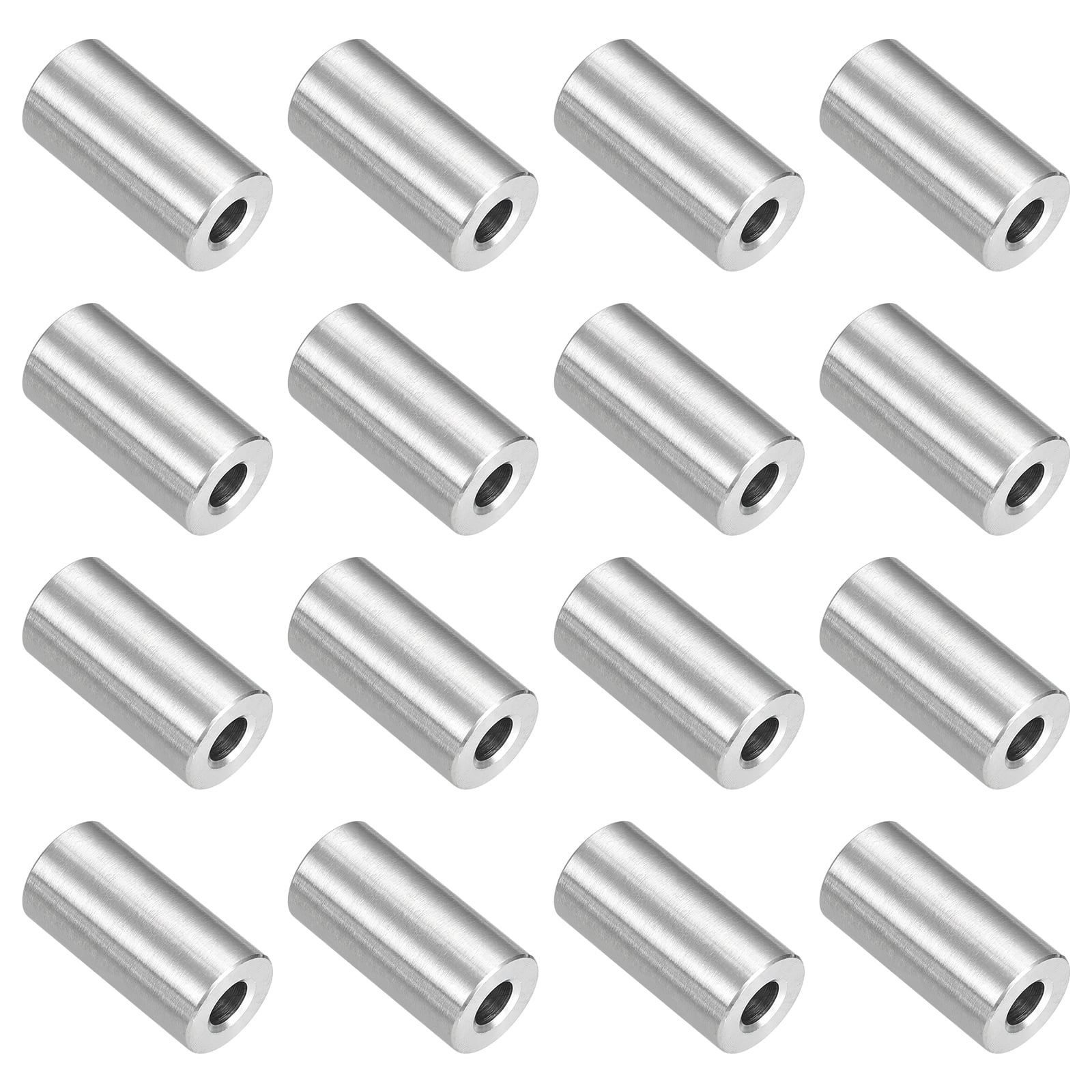 16Pcs 304 Stainless Steel Spacer 14mm OD x 6mm ID x 28mm Length for M6 Screw