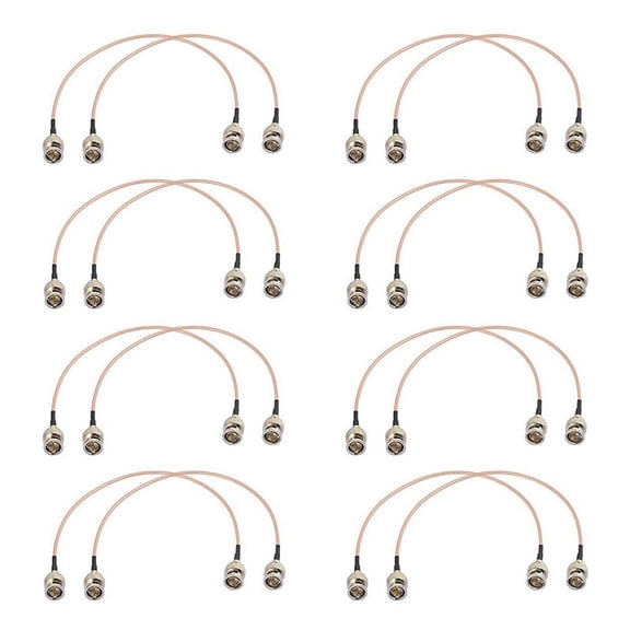 16Pcs 3G HD SDI Cable BNC Cable 30cm 75 Ohm for Cameras Video Equipment Supports HD-SDI 3G-SDI 4K 8K Video Cable