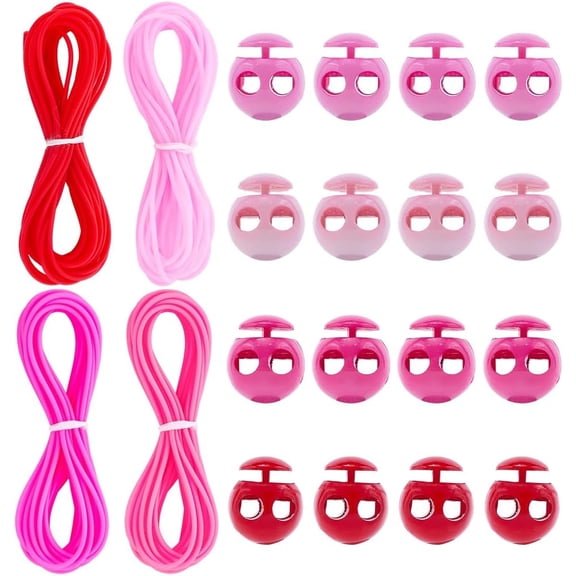 16Pcs 4 Colors Knitting Stitches Holder Cord Lock Kit Plastic 1.4mm Hollow Pipe Rubber Cord Markers Stopper Silicone Tubing Barber Rubber Pipe for Needle Point Knitting Stitch Bracelet for DIY
