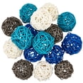 thumbnail image 1 of 16Pcs 4 Colors Wicker Rattan Balls Decorative Orbs Vase Fillers for Craft Party Wedding Decoration Mixed Color 49~50mm 4pcs/color, 1 of 7