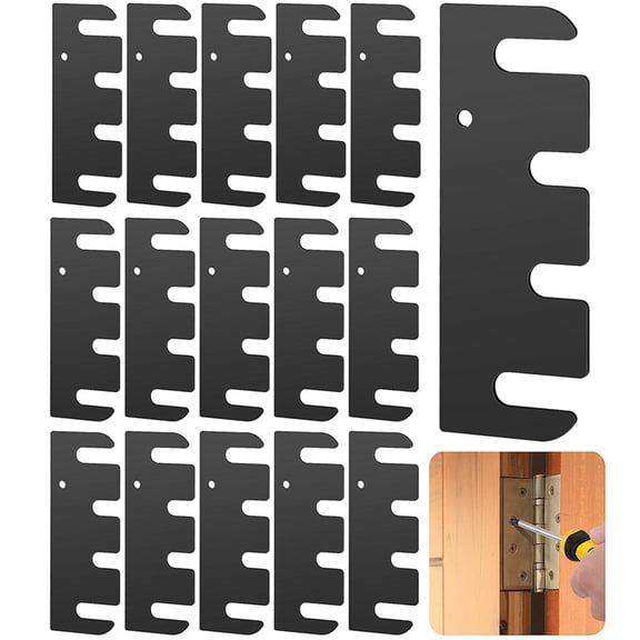 16Pcs 4" Hardware Door Hinge Shims,Stainless Steel Door Hinge Spacer with Coated Finish,Doors Hinge Shims Hinge Spacer