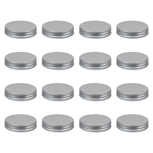 16Pcs 70mm Practical Air Tight Onepiece Type Tinplate Secure Mason Jar