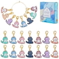 thumbnail image 1 of 16Pcs 8 Colors Cat Stitch Markers Crochet Stitch Marker Cute Animal Colorful Enamel Removable Locking Crochet Marker Charms for DIY, 1 of 5