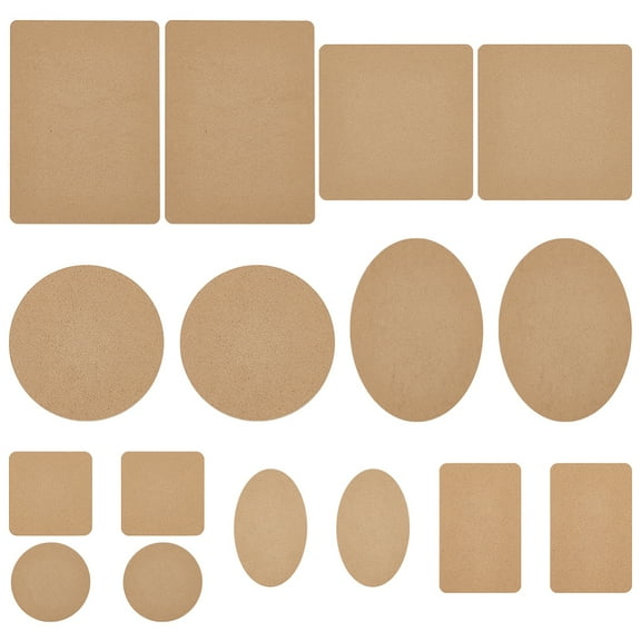 16Pcs 8 Styles Medium Density Fiberboard (MDF) Sheet for Photo Frame Accessories Mixed Shapes 100~259x190~190x2~2.5mm 2pcs/style
