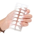 thumbnail image 1 of 16Pcs Adhesive Full Wrap Gel Nail Stickers Semi Cured Gel Nail Polish Strips, 1 of 21