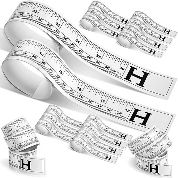 16Pcs Adhesive Measuring Tape Metric Tape Measure Sticky Measurement Double Scale Sewing for Table Saw Fence Workbench