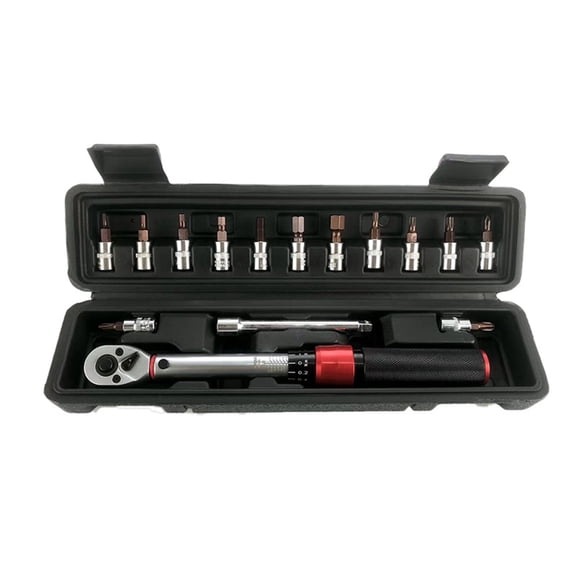 16Pcs Adjustable Torques Wrench Set 1/4 Drive With Storage Bag For Automotive Industrial Maintenance