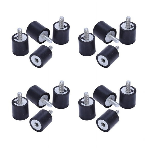 16Pcs Anti Vibration Rubber Buffer Insulator Attachment 15mmx15mm