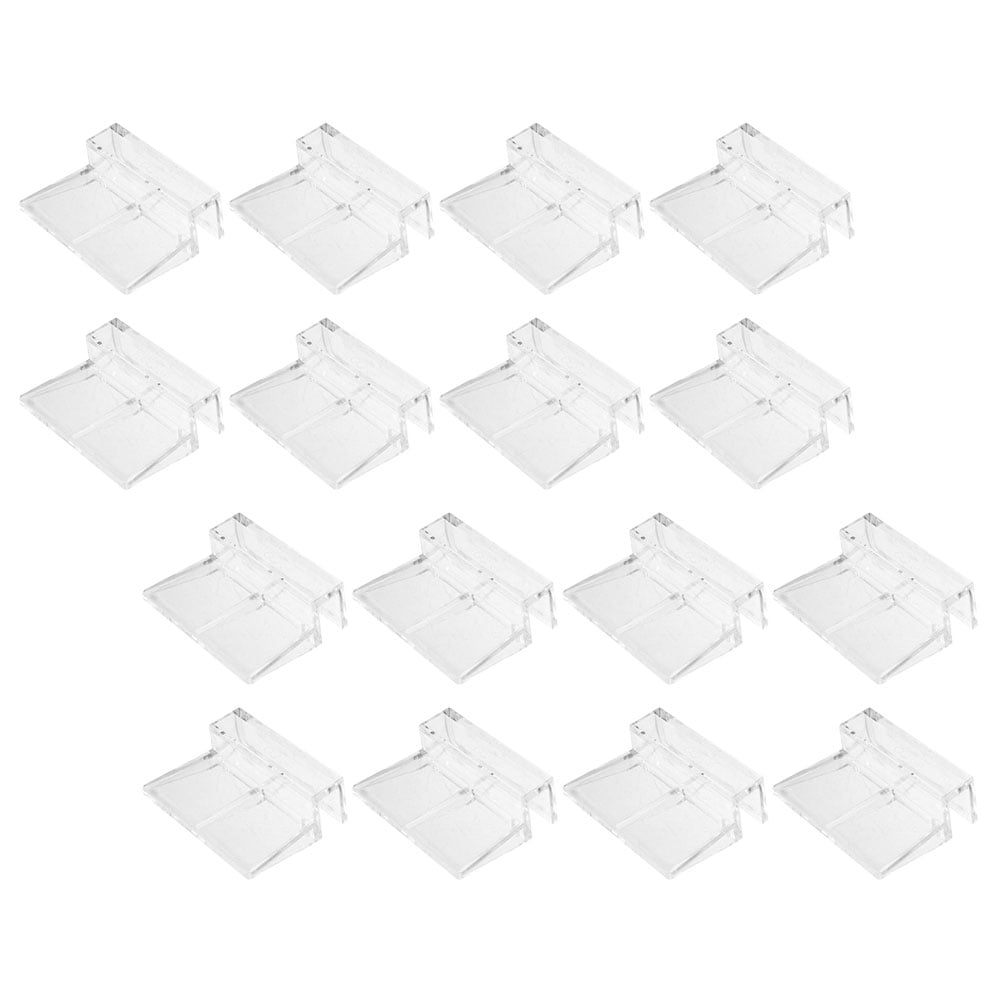 16Pcs Aquarium Glass Lid Clips Fish Tank Lid Holder Clamps Practical