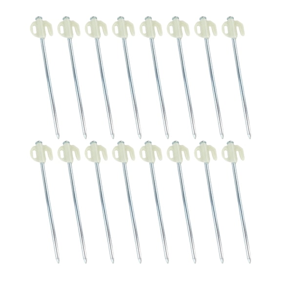 16Pcs Camping Tent Stake Steel Canopy Stakes Spikes Heavy Duty Tent Peg Wind-proof Lengthened Tent Ground Nails
