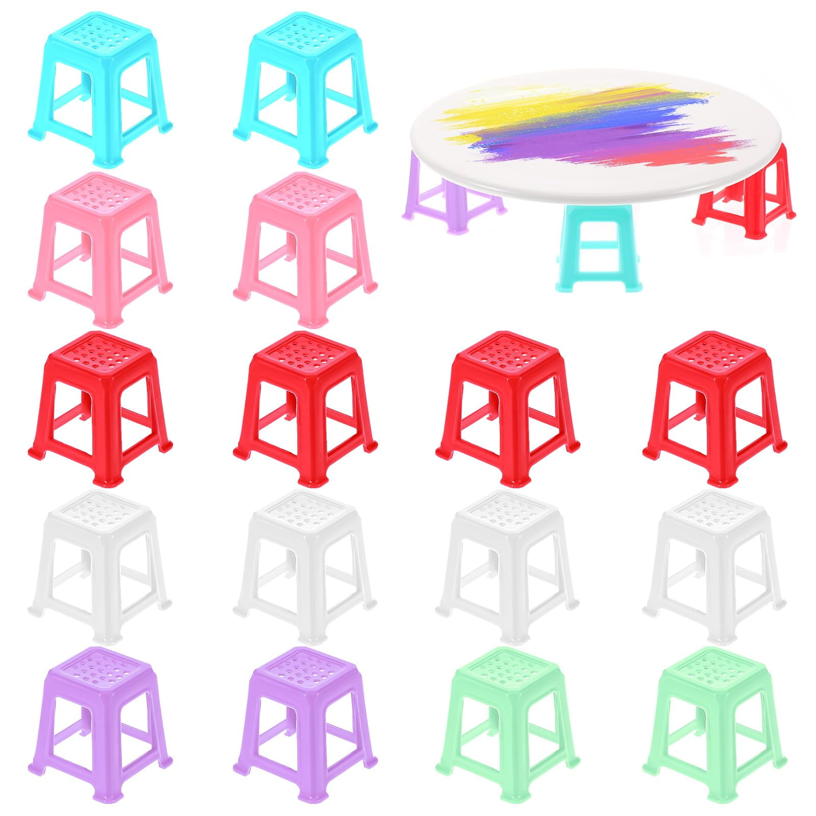 16Pcs Canvas Stand for Painting, Mini Plastic Paint Stands for Canvases ...