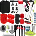thumbnail image 1 of 16Pcs Car Wash Cleaning Kit with Foam Gun Sprayer Detailing Brushes Windshield Cleaning Tool Rim and Tire Brush Towels Complete Interior Exterior Detailing Set for Car-tss, 1 of 7